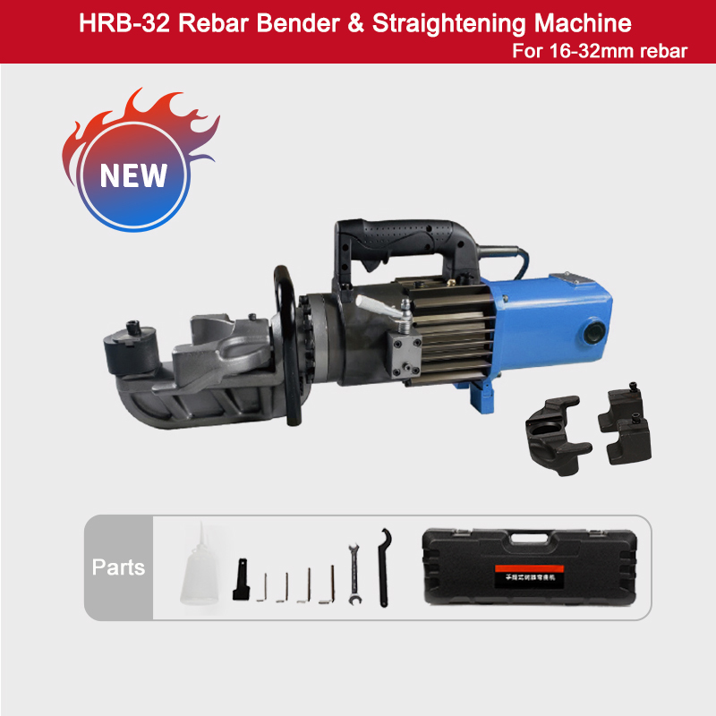 16-32mm 휴대용 철근 벤더 및 곧게 펴는 기계 1600W HRB-32